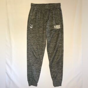 NBA Kids Heather Grey Joggers w Logo & Pockets Boys 10/12